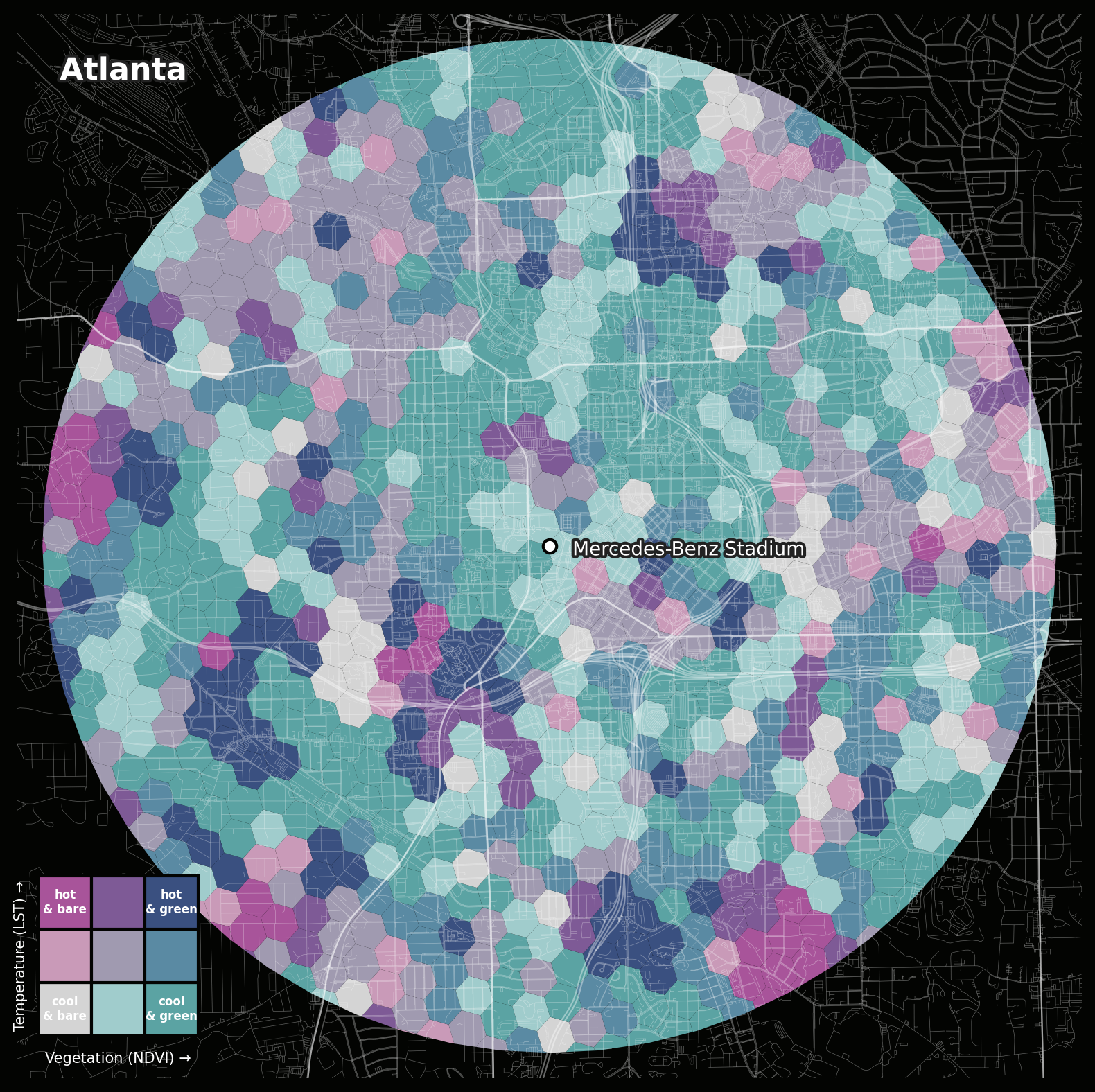Bivariate map