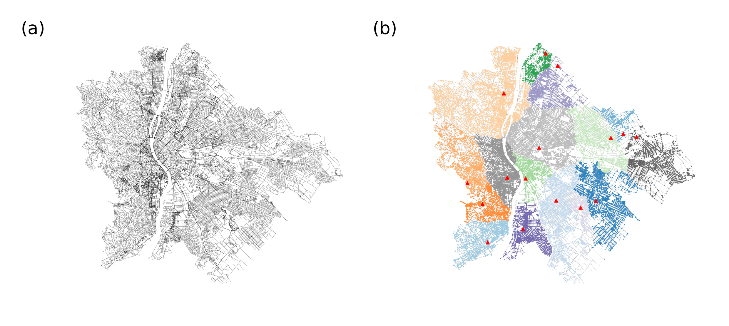 Budapest Network and Voronoi Tessellation